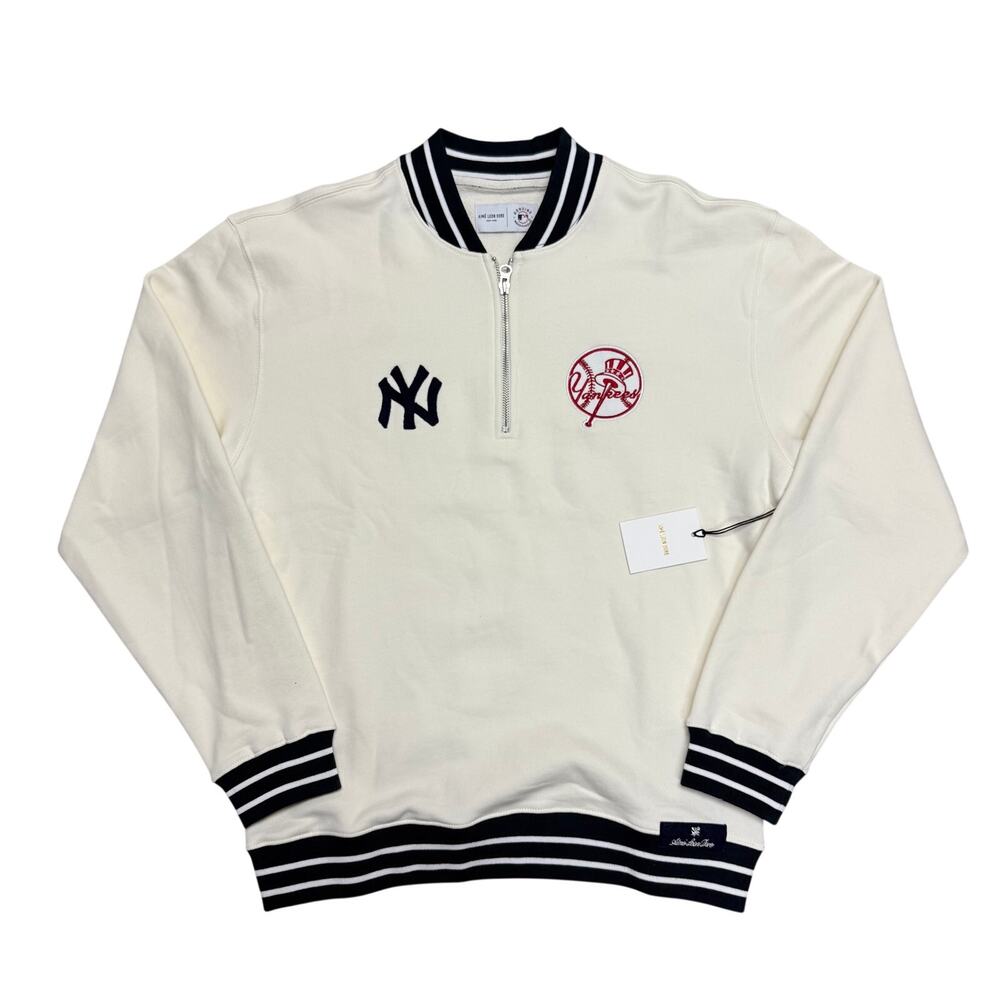 Aime Leon Dore New York Yankees Quarter Zip Varsity Pullover XL